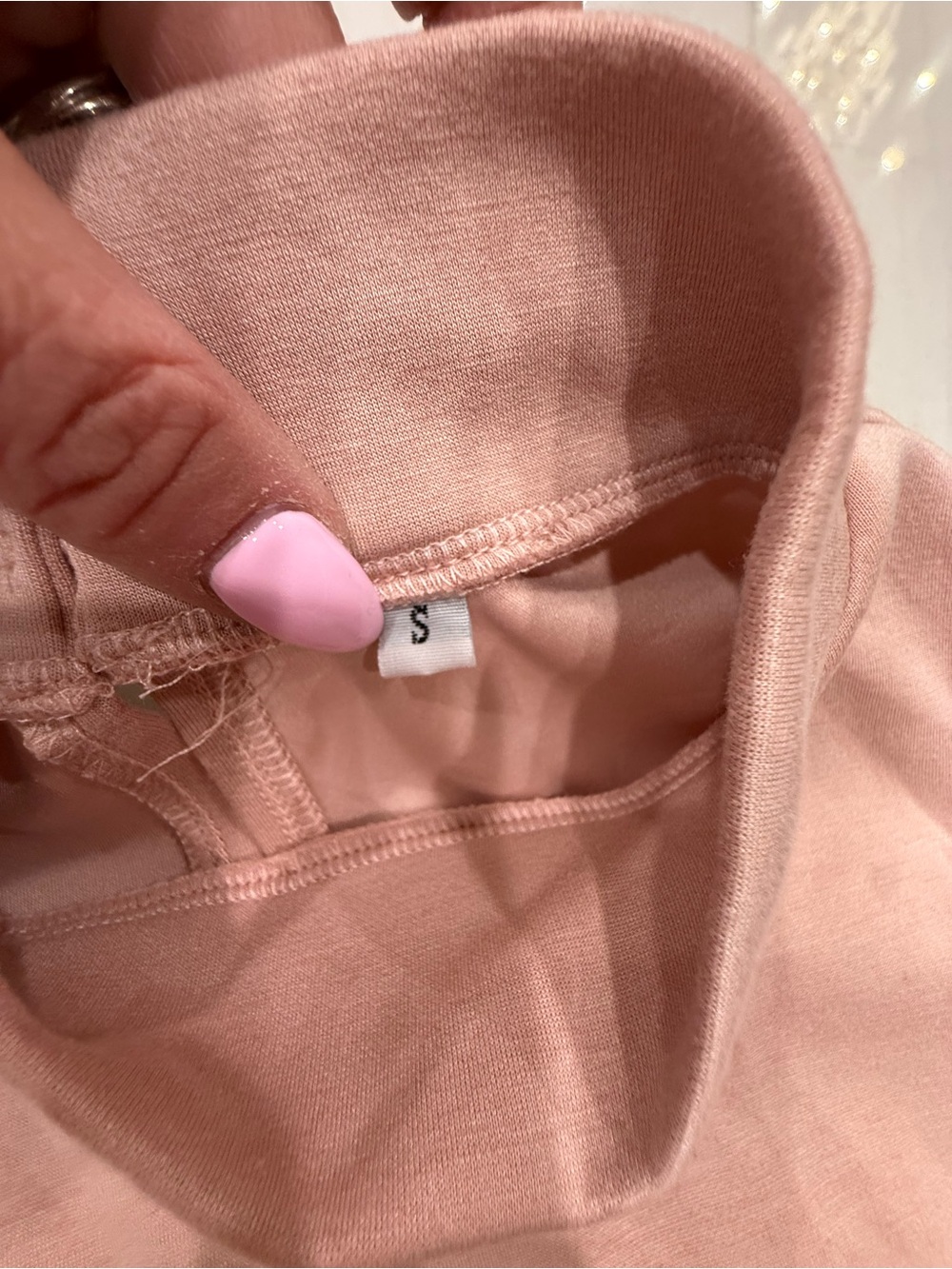Sleeveless Mock Neck Wide-Leg Set in Blush Pink - Picture 3 of 12